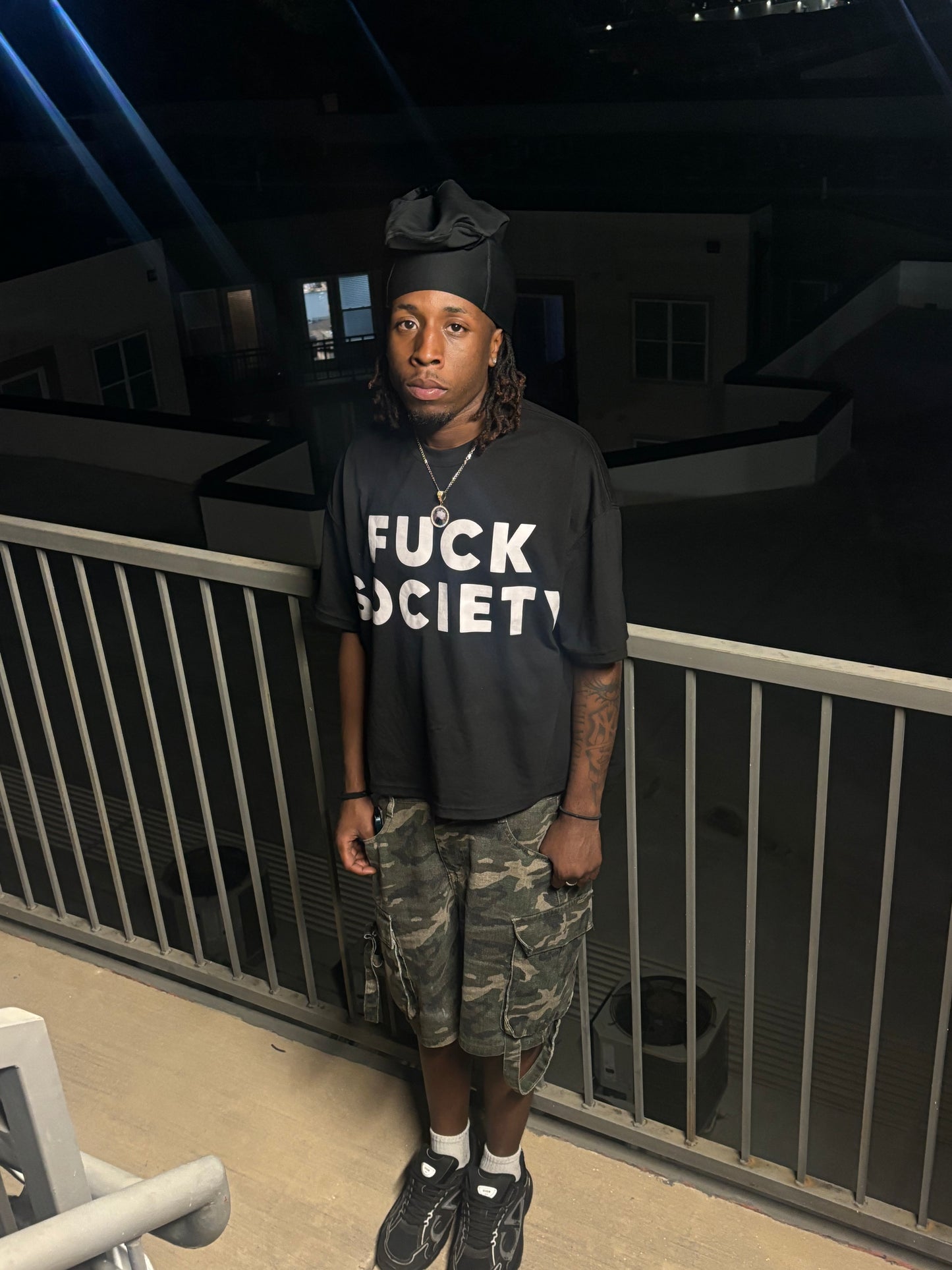 FUCK SOCIETY TEE (Black)